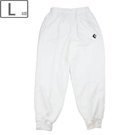 CONVERSE コンバース 【メンズ】スウェットパンツ 裾ボタン 【ホワイト】 【Lサイズ】CB141204-1100