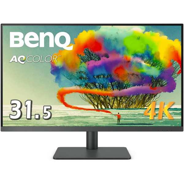 BenQ ベンキュー 在庫限り 4K UHD対応31.5型ワイド液晶ディスプレイ デザイナーズモニタ 3年フル保証 PD3205U