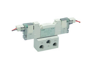 CKD パイロット式5ポート弁 ベース配管 4GB120R-06-E2-3