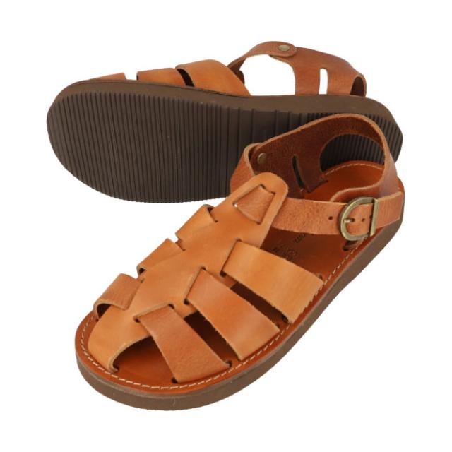 organichandloom オーガニックハンドルーム 【ユニセックス】グルカ GURKHA 【ブラウン】【26.0cm】OH002200 日本製 本革 サンダル