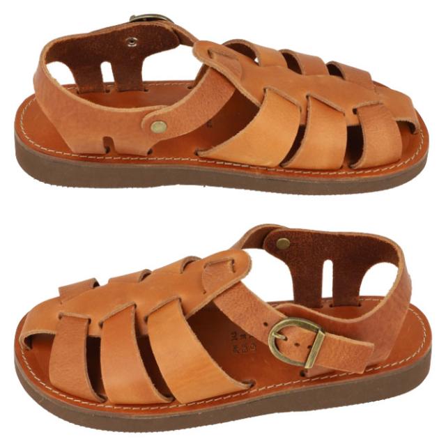 organichandloom オーガニックハンドルーム 【ユニセックス】グルカ GURKHA 【ブラウン】【26.0cm】OH002200 日本製 本革 サンダル