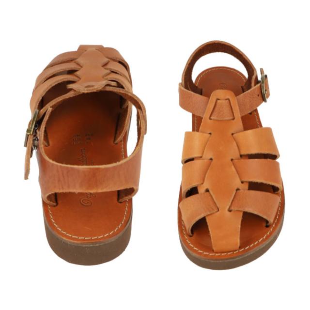 organichandloom オーガニックハンドルーム 【ユニセックス】グルカ GURKHA 【ブラウン】【26.0cm】OH002200 日本製 本革 サンダル