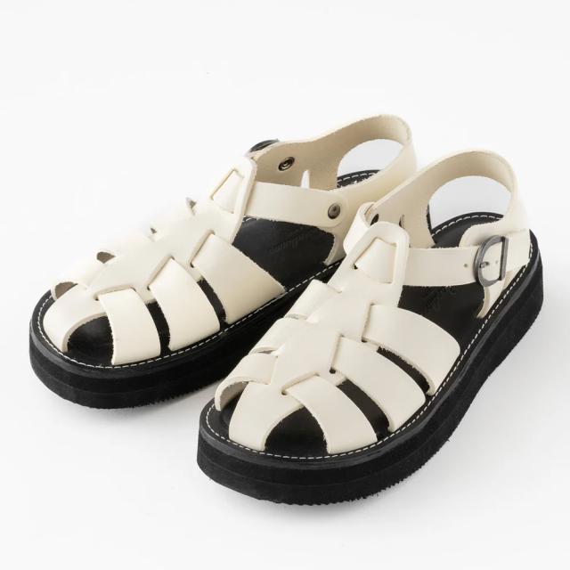 organichandloom オーガニックハンドルーム 【レディース】グルカ プラットフォーム 【オフホワイト】【24.0cm】 OH023010