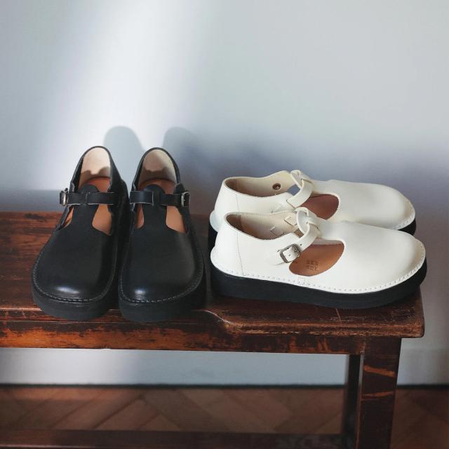 organichandloom オーガニックハンドルーム 【レディース】グナ プラットフォーム 【オフホワイト】【23.0cm】 OH024010 日本製 本革 レザーシューズ