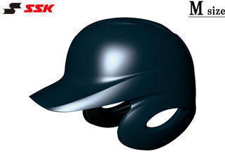 SSK エスエスケイ 【メンズ・ユニセックス】ソフトボール打者用両耳付きヘルメット【ネイビー】【M】H6500