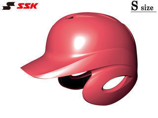 SSK エスエスケイ 【メンズ・ユニセックス】ソフトボール打者用両耳付きヘルメット【レッド】【S】H6500