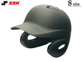 SSK エスエスケイ 【メンズ・ユニセックス】軟式打者用両耳付きヘルメット(艶消し)【マットブラック】【S】H2500M