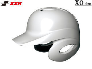 SSK エスエスケイ 【メンズ・ユニセックス】軟式打者用両耳付きヘルメット【ホワイト】【XO】H2500