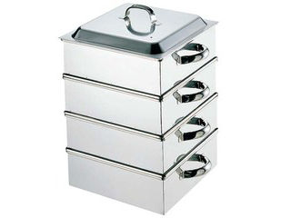 EBM 江部松商事 ＥＢＭ　１８−８　業務用角蒸器　３９cm　３段の通販は