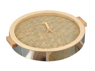 １８−０　中華セイロ　ステンレス枠　蓋　２７cm