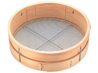 木枠　ステン張　砂糖フルイ　８寸（２４cm）１０メッシュ 5,675円