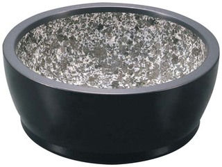 ハードコート　石焼ビビンバ　アルミ枠付（艶消ブラック）１９cm