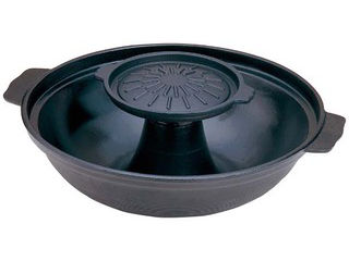 五進 アルミ 焼きしゃぶ鍋 五進 アルミ(フッ素加工)焼きしゃぶ鍋 30cm(J-53)