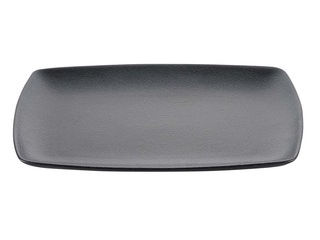 天目砂鉄　角皿　３４cm