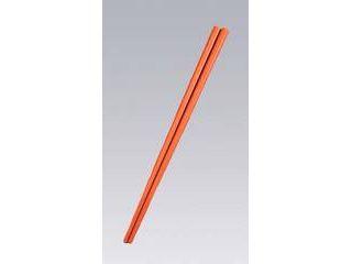 FUKUI 福井クラフト ＳＰＳカラー樹脂箸22.6cm　四角（100膳入）すべり止め付　明茶