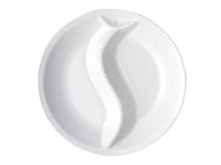 丸型・中華電磁サーバー専用セラミックフードパン仕切付34cm用 65-643-2CY