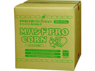 MIDORI ANZEN ミドリ安全 ハンドクリーナー Mハンド PRO/CORN 18KG詰替え用BIB容器 MHAND-PRO/CORN-18KG