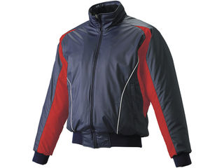 SSK/エスエスケイ BWG1002-7020W 蓄熱グラウンドコート・フロントフルZIP・中綿 【S】 （ネイビー×レッド×ホワイト）の通販は