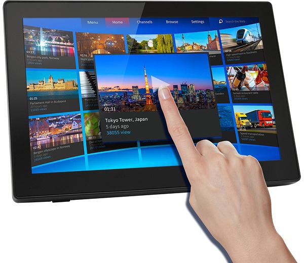 センチュリー 10.1インチマルチタッチ対応 HDMIモニター plus one Touch LCD-10000HT3_1