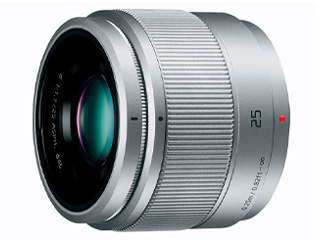 Panasonic パナソニック H-H025-S（シルバー）　単焦点レンズ LUMIX G 25mm / F1.7 ASPH.