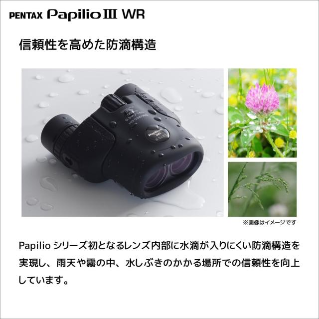 PENTAX ペンタックス Papilio III 6.5x21 WR ブラック 双眼鏡 パピリオ S0062010 【6.5×21】
