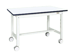 SAKAE/サカエ 【代引不可】中量作業台(扇形支柱・移動式) KF-49RDW