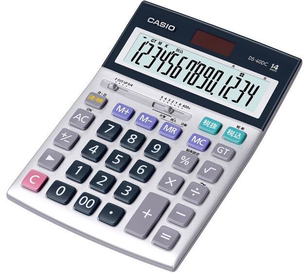 CASIO カシオ計算機 実務電卓 14桁 日数時間計算 デスクタイプ DS-40DC 