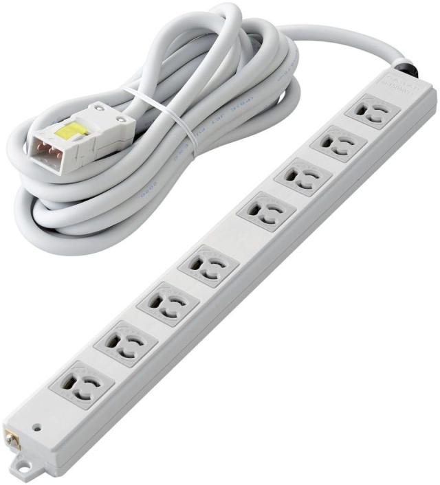 ELECOM エレコム 法人用タップ/ハーネスタップ/8口/抜けどめあり/5m T-WHRM3850LG/RS 8,366円