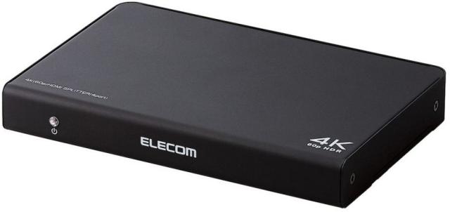 ELECOM エレコム HDMI分配器 4K60p対応 1入力 4出力 VSP-HDP14BK ブラック