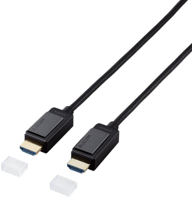ELECOM エレコム 長尺HDMIケーブル/アクティブオプティカル/4K対応/無給電タイプ/15m DH-HDLOA15BK