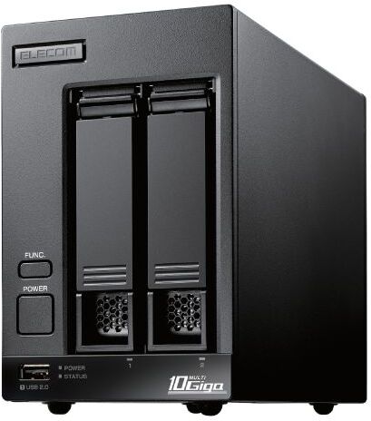 ELECOM エレコム Windows Server IoT 2022 for Storage搭載NAS Atom/ワークグループ/2ベイ/8TB NSB-72D08TW22