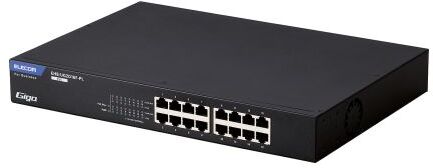 ELECOM エレコム 法人向けスイッチングこしき/アンマネージ/Giga/PoE/16界面/3年言いはなつ EHB-UG2D16F-PL