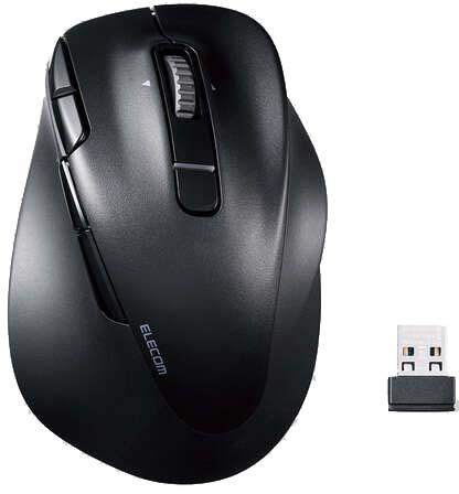 ELECOM エレコム 右手専用マウス/EX-G PRO/Sサイズ/Bluetooth/無線2.4GHz/8ボタン/チルトホイール/抗菌/静音 M-XGS50MBSKBK 7,691円