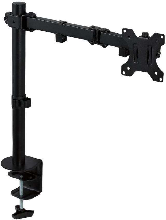 ELECOM エレコム モニターアーム/ディスプレイアーム/シングルアーム/ロング/ブラック DPA-SL03BKの通販は 6,200円