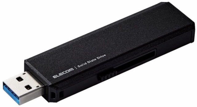 ELECOM エレコム 外付けSSD/USB3.2(Gen1)対応/スライド式/Type-C&Type-A両対応/500GB/ブラック ESD-EWA0500GBK