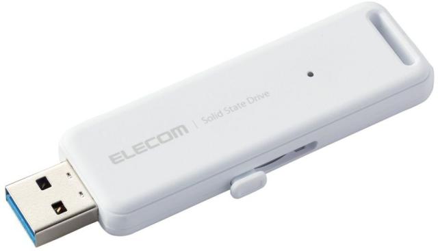 ELECOM エレコム 外付けSSD/ポータブル/USB3.2(Gen2)対応/スライド式