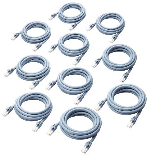 ELECOM エレコム LANケーブル/CAT6A対応/EU RoHS指令準拠/爪折れ防止/簡易パッケージ/2m/ブルー/10個セット LD-GPAT/BU2/RS1