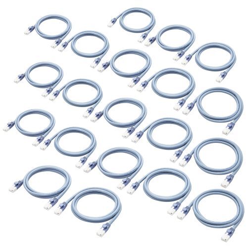 ELECOM エレコム LANケーブル/CAT6対応/EU RoHS指令準拠/爪折れ防止/簡易パッケージ/1m/ブルー/20個セット LD-GPT/BU1/RS2