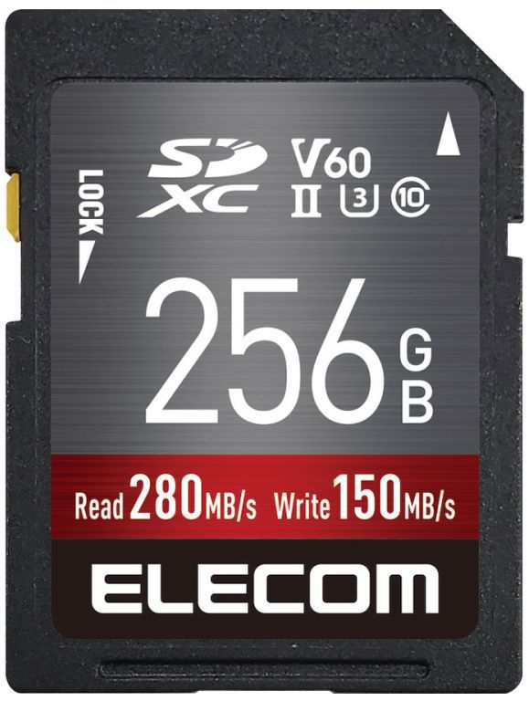 ELECOM エレコム SDXCカード データ復旧サービス付 UHS-II V60 256GB MF-FS256GU23V6R