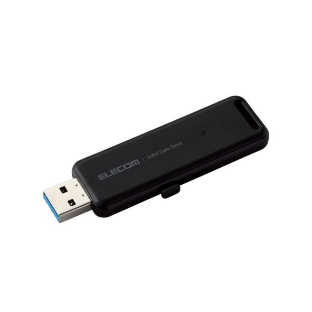 ELECOM エレコム 外付けポータブルSSD/USB3.2(Gen2)対応/スライド式/2TB/ブラック ESD-EMB2000GBKの通販は外付けSSD