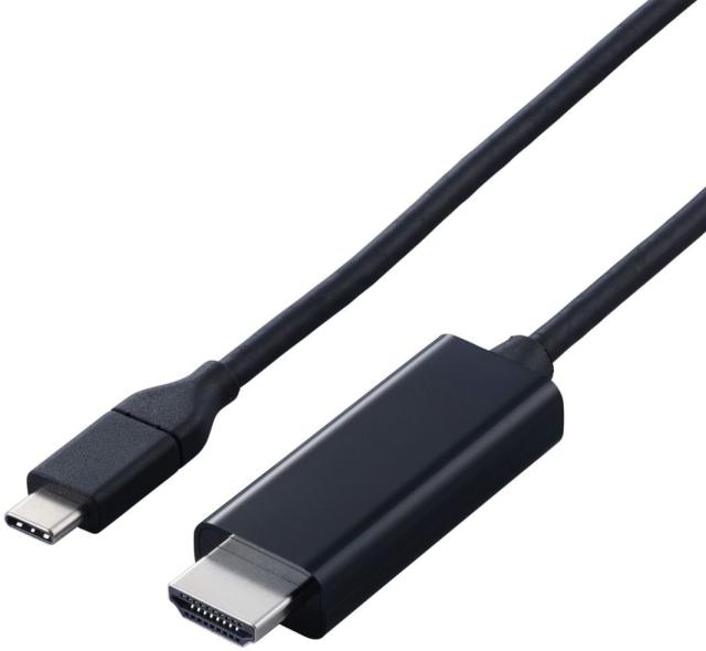 ELECOM エレコム 映像変換ケーブル/USB Type-C-HDMI/ミラーリング対応/60Hz/やわらか/3.0m/ブラック MPA-CHDMIY30BK2の通販は 4,875円