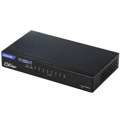 ELECOM エレコム EHC-Q08MA2-HB Giga対応スイッチングHub/8ポート/2.5G/金属筐体/電源外付モデル/ブラック 7,742円