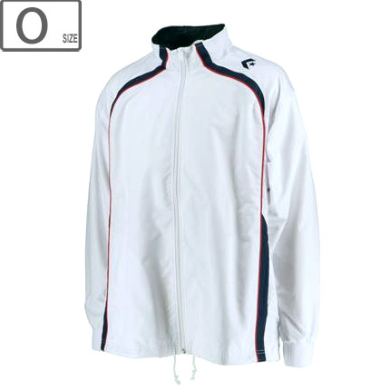 CONVERSE コンバース 【メンズ】ウォームアップジャケット 裾ボックス仕様 【ホワイト×ネイビー】【Oサイズ】CB162501S-1129