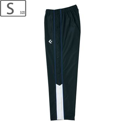 CONVERSE コンバース 【メンズ】ウォームアップパンツ フルオープン 【ブラック×ホワイト】【Sサイズ】 CB162501P-1911