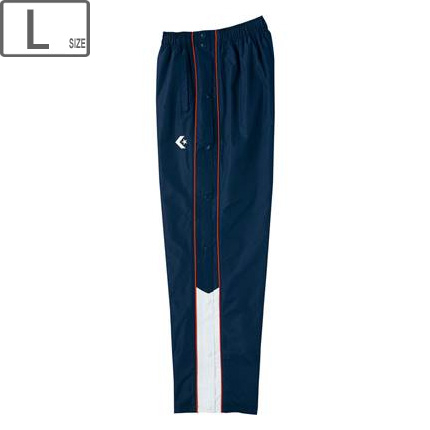 CONVERSE コンバース 【メンズ】ウォームアップパンツ フルオープン 【ネイビー×ホワイト】【Lサイズ】 CB162501P-2911