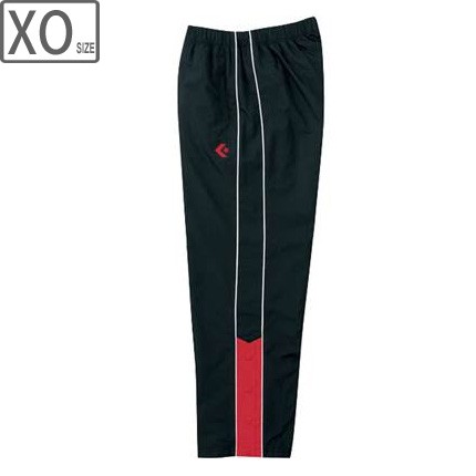 コンバース CONVERSE CB162502P-1964 ウォームアップパンツ（裾ボタン仕様） 【XO】 （ブラック×レッド）バスケットボールウェア