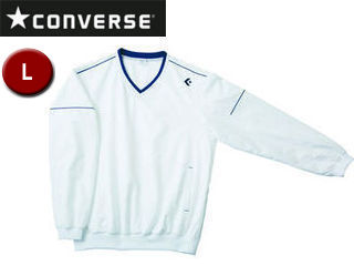 コンバース CONVERSE CB162510S-1100 Vネックウォームアップジャケット 【L】 （ホワイト）