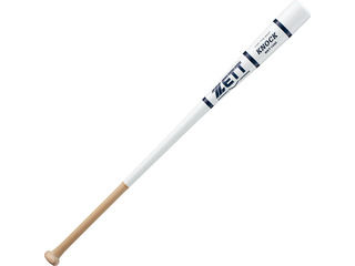 ZETT/ゼット ノックバット 木製 91cm580g平均 サイズ：89 cm カラー：ホワイト