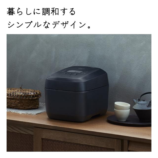 HITACHI 日立 RZ-V100HM-K(フロストブラック) 圧力＆スチーム IHジャー炊飯器 ふっくら御膳【1.0L（5.5合）】