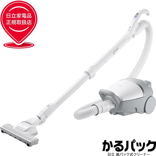 HITACHI 日立 掃除機 紙パック式クリーナー かるパックCV-KV70M W ホワイト